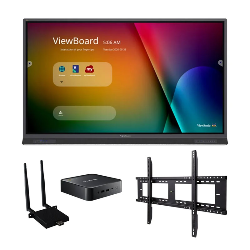 PRF001 ViewSonic IFP7552-C1 Paquete de Pantalla Plana Interactiva ViewBoard® de 75” - Imagen 1